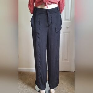 Simply Vera Vera Wang Black Wide-Leg Trousers Size Medium